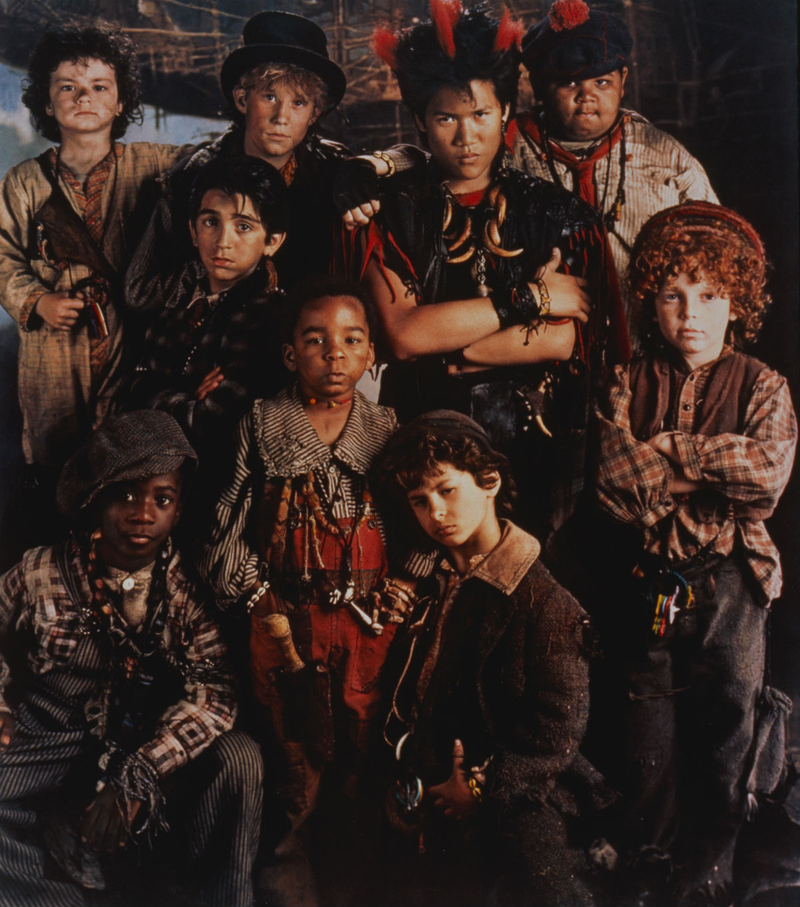 The Lost Boys with their leader, Rufio.